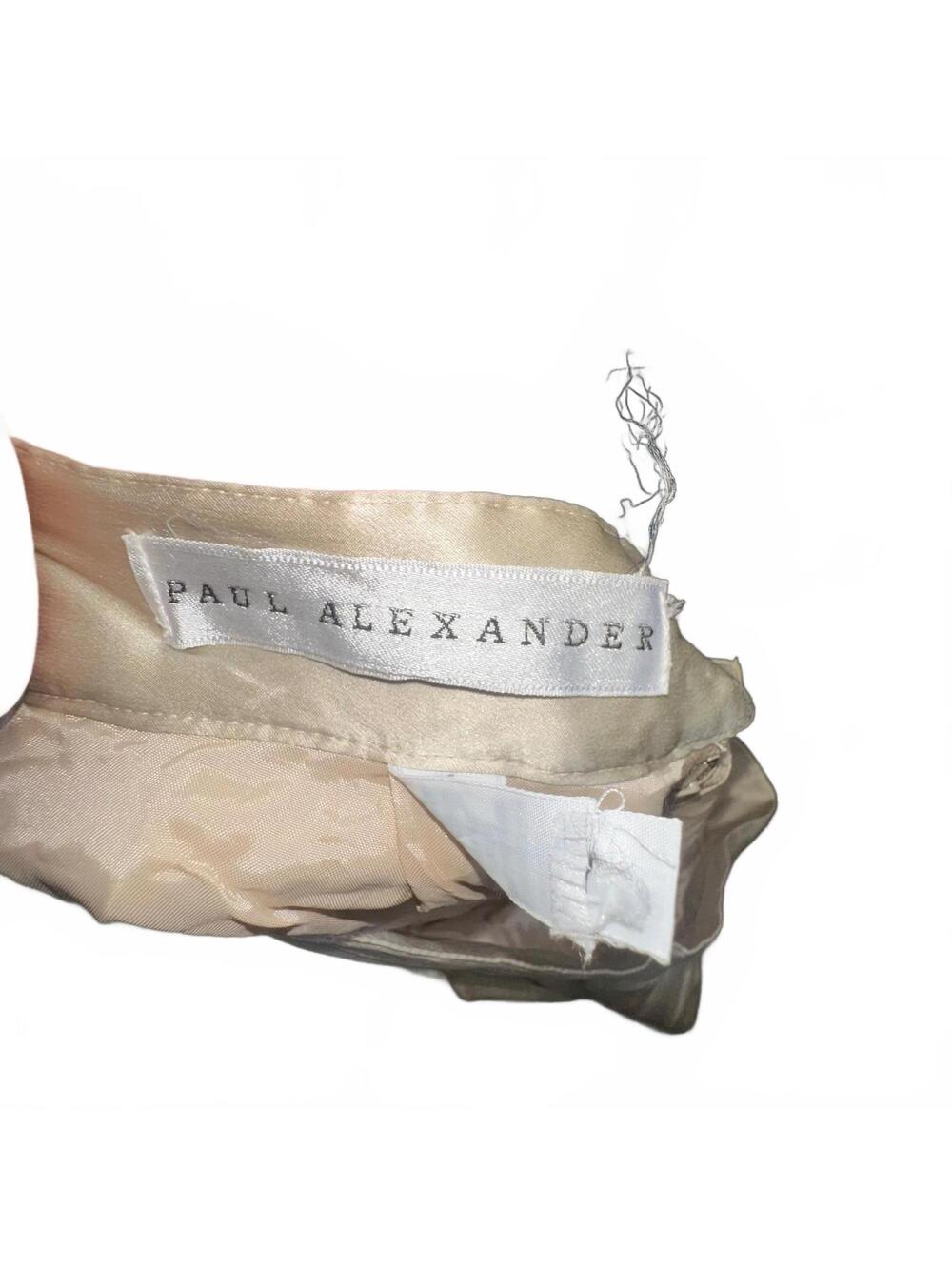 Paul Alexander Beige Silk Trousers Size 10 - Picture 6 of 8